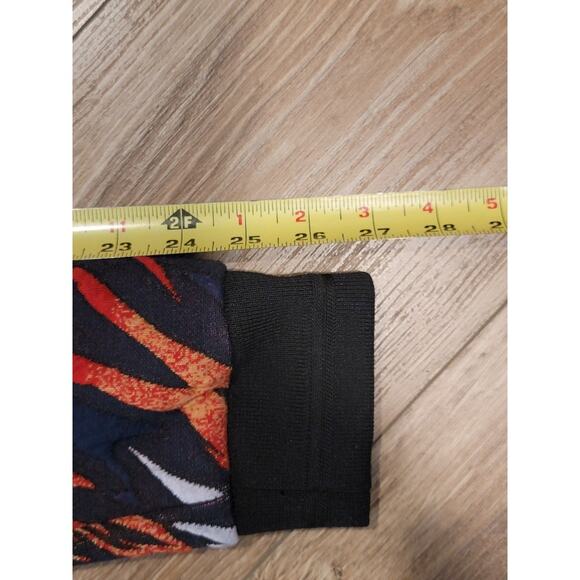 ZARA‎ Tiger in Flames Sweatshirt Sz Large Slim Fit Streetwear Black Orange - Picture 11 of 13